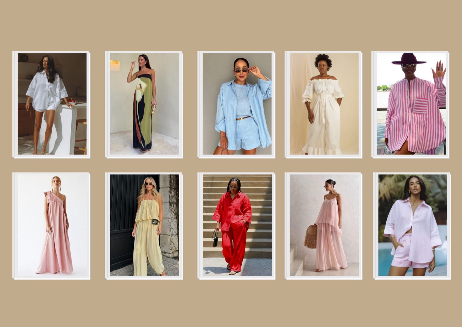 Linens and Pastels mood board