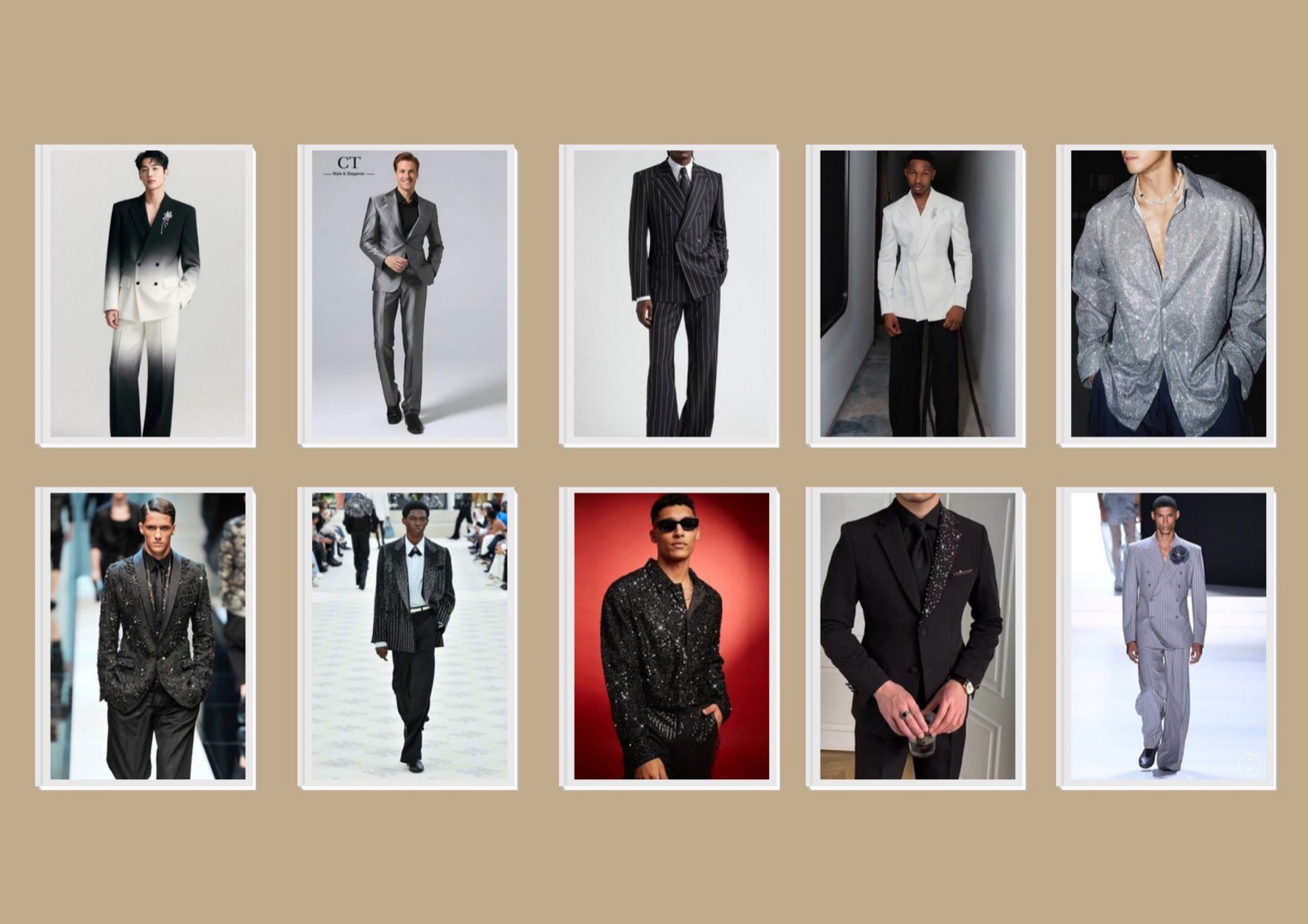 Silver Tides · men's mood board