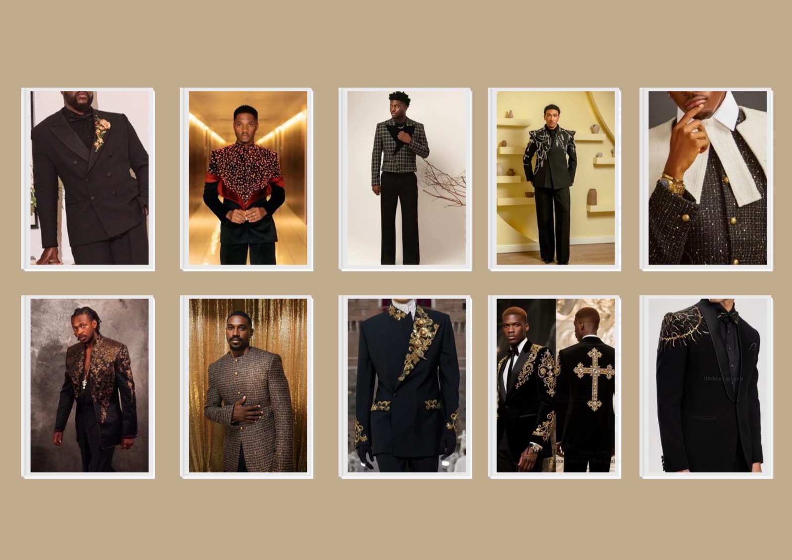 The Midas Touch · men's mood board